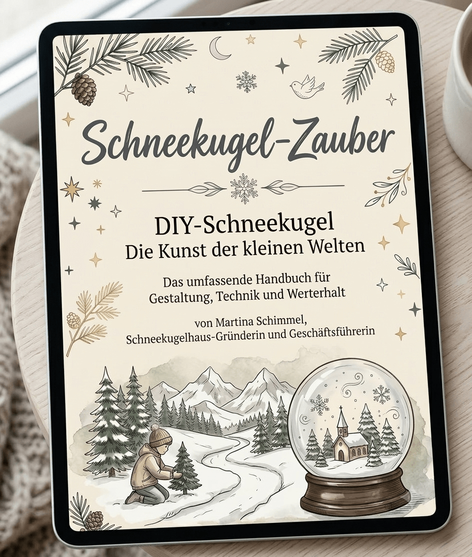 eBook "SCHNEEKUGEL-ZAUBER: DIY Schneekugel - Die Kunst der kleinen Welten" - Schneekugelhaus
