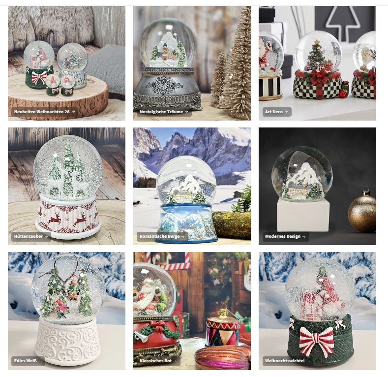 Die Weihnachtssaison ist eröffnet: 9 emotionale Welten für Ihr Zuhause - Schneekugelhaus