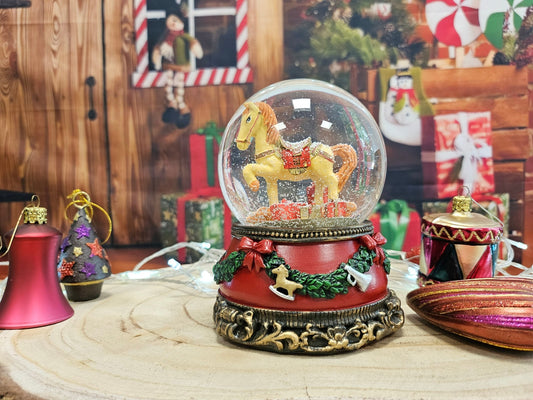 In 100 Tagen ist Weihnachten - Schneekugelhaus