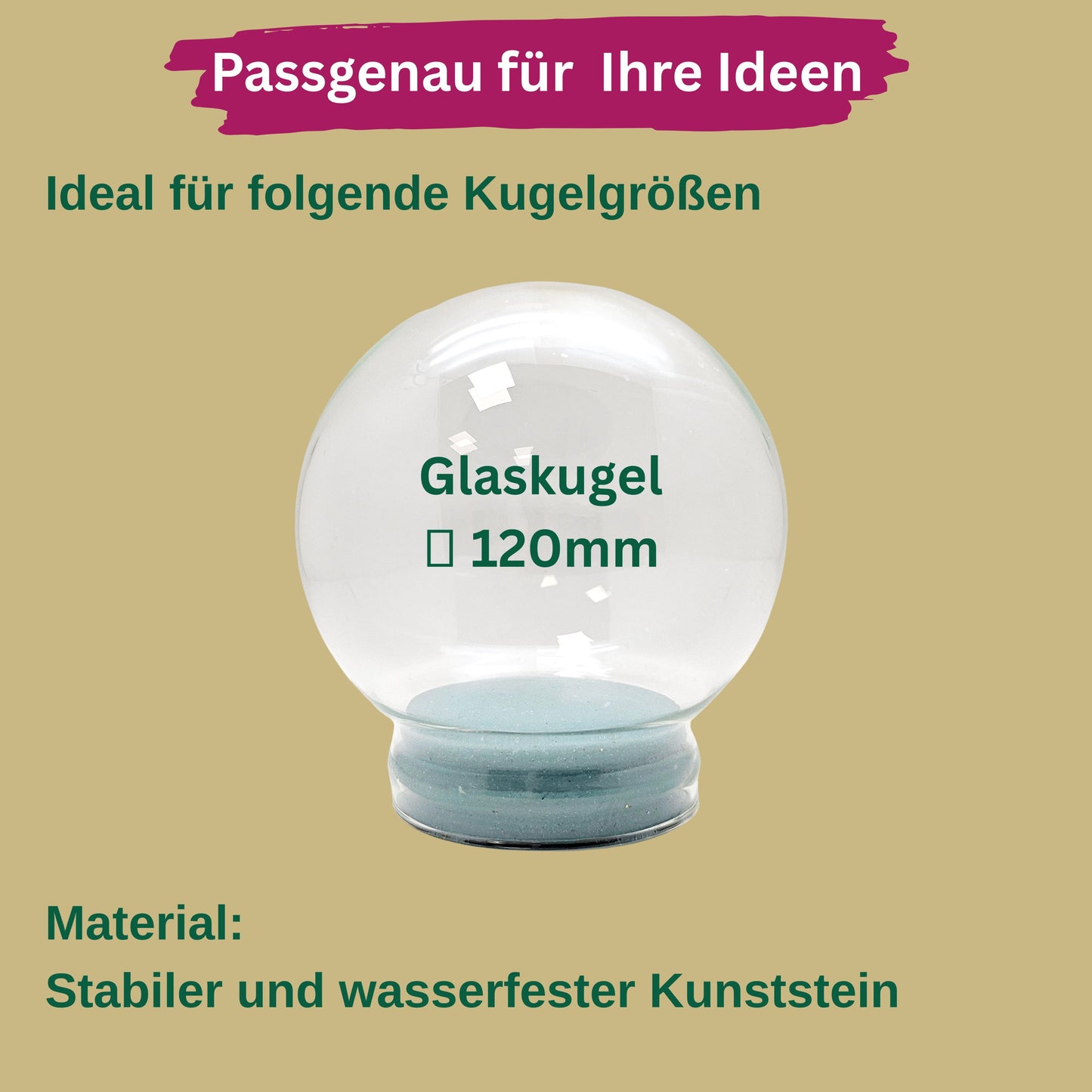 Hexen-Katzen Figur "liegend mit braunen Hut" - 65 x 65 mm