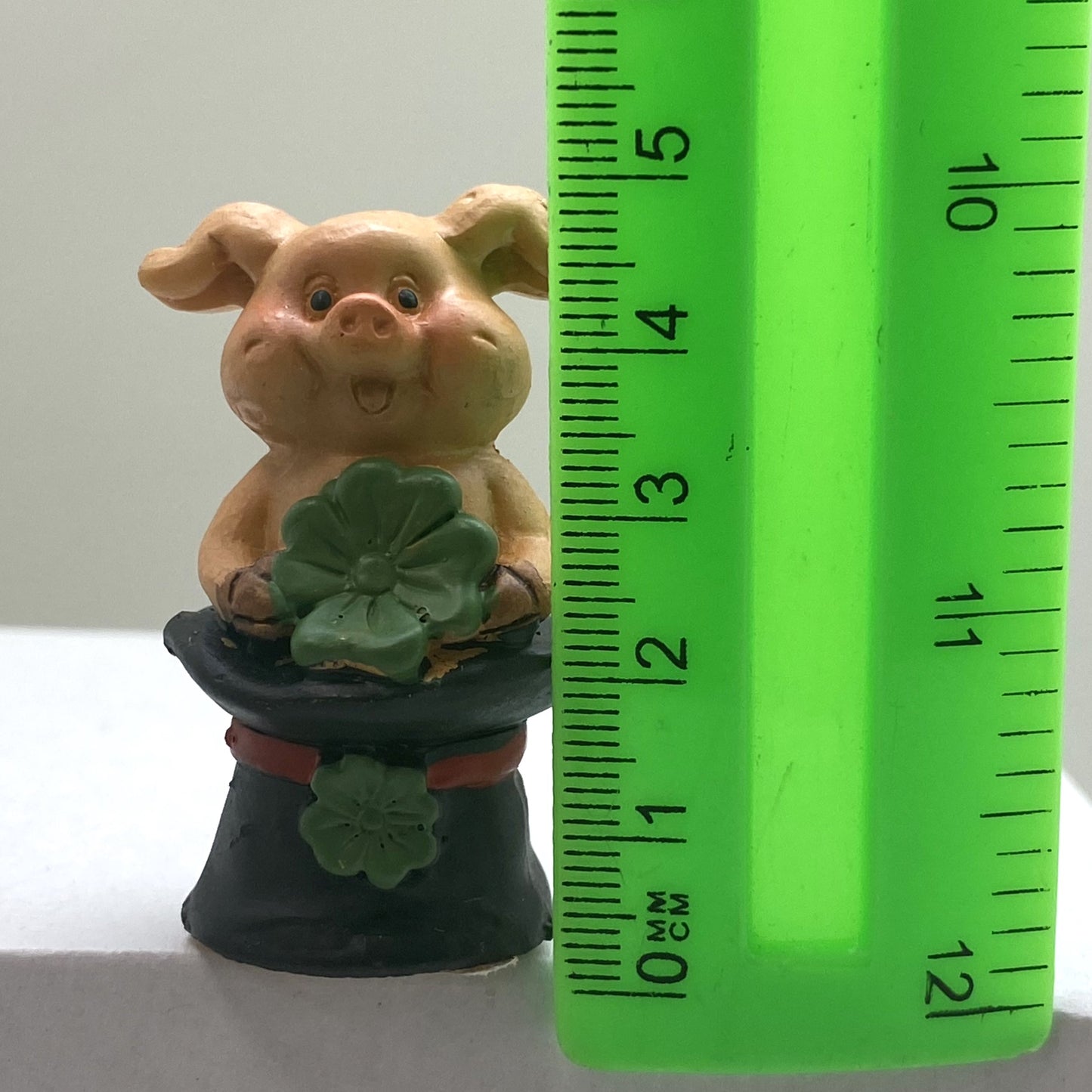 Innenmodell "Schwein mit Kleeblatt" - 30 x 47 mm
