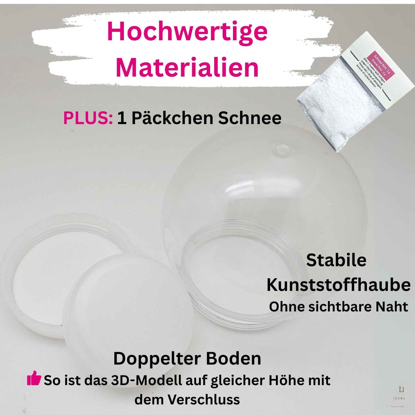 „Glasklar-Meisterstück“: Das ultimative Profi-Starterset für individuelle Schneekugeln