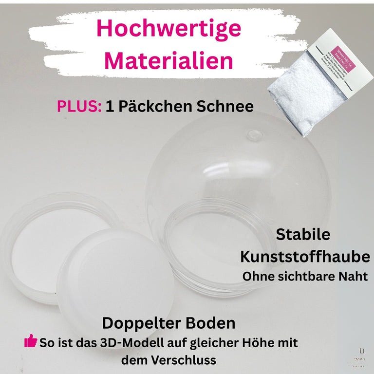 „Glasklar-Meisterstück“: Das ultimative Profi-Starterset für individuelle Schneekugeln