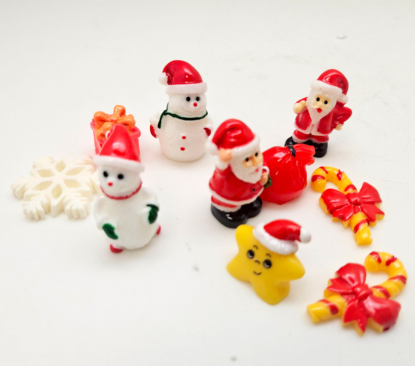 Figuren-Sets für Bastel-Kugeln Weihnachten klein - Zufalls-Mix
