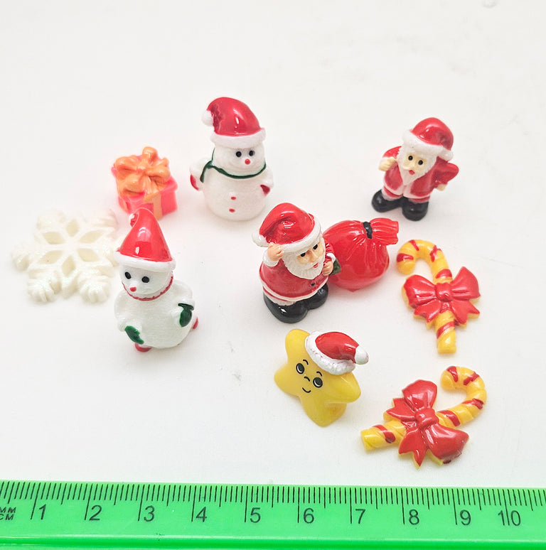 Figuren-Sets für Bastel-Kugeln Weihnachten klein - Zufalls-Mix