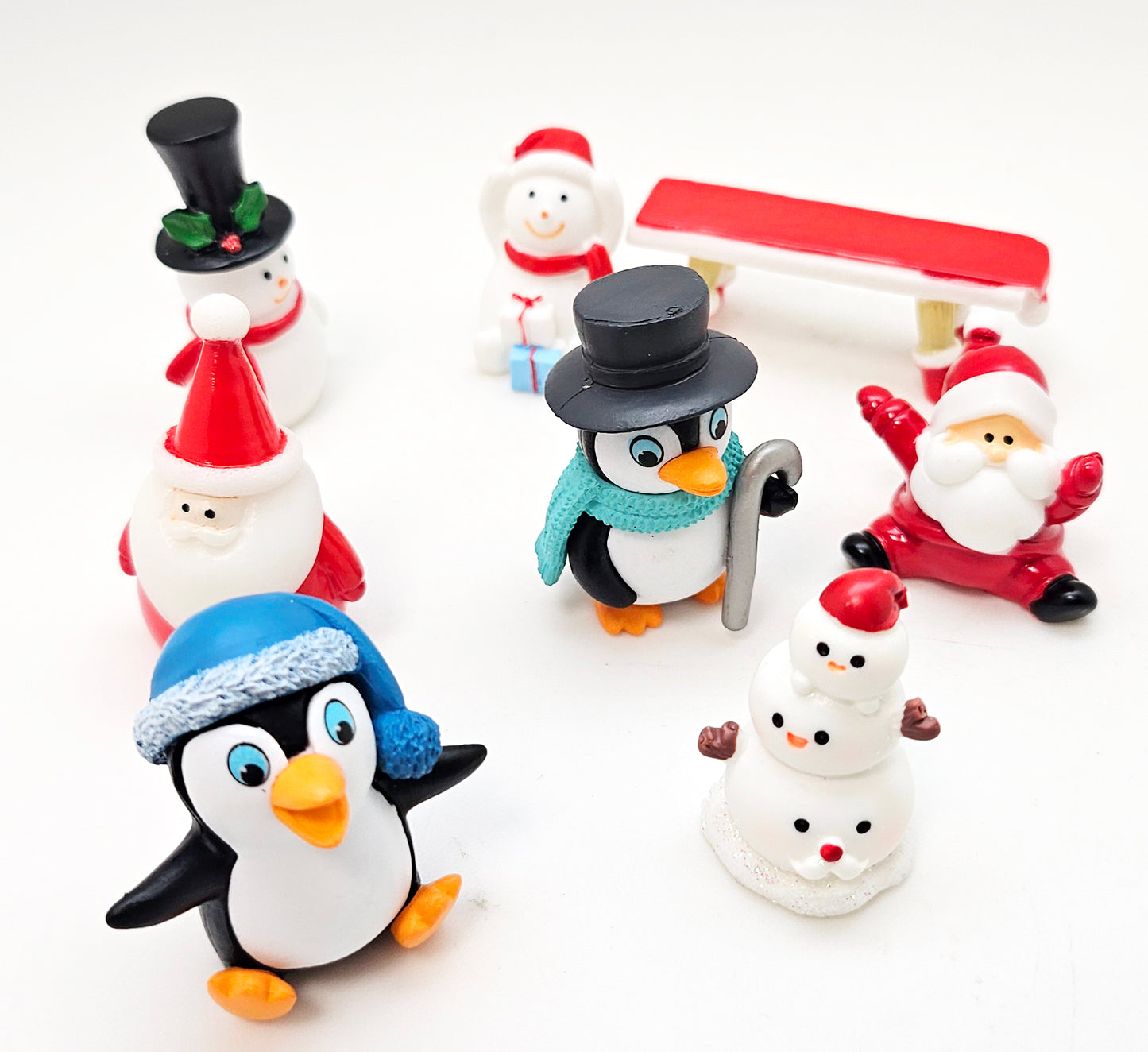 Figuren-Sets für Bastel-Kugeln Weihnachten groß - Zufalls-Mix