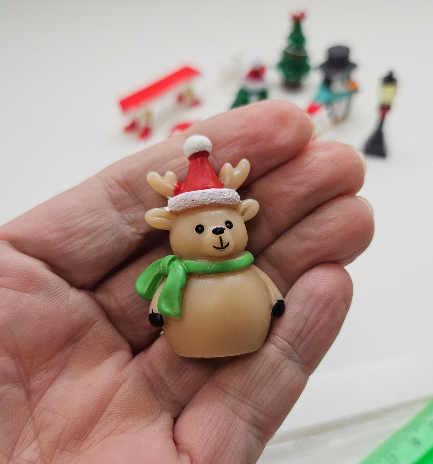 Figuren-Sets für Bastel-Kugeln Weihnachten groß - Zufalls-Mix