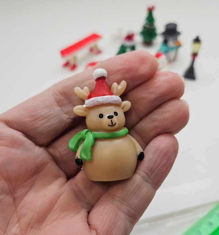 Figuren-Sets für Bastel-Kugeln Weihnachten groß - Zufalls-Mix