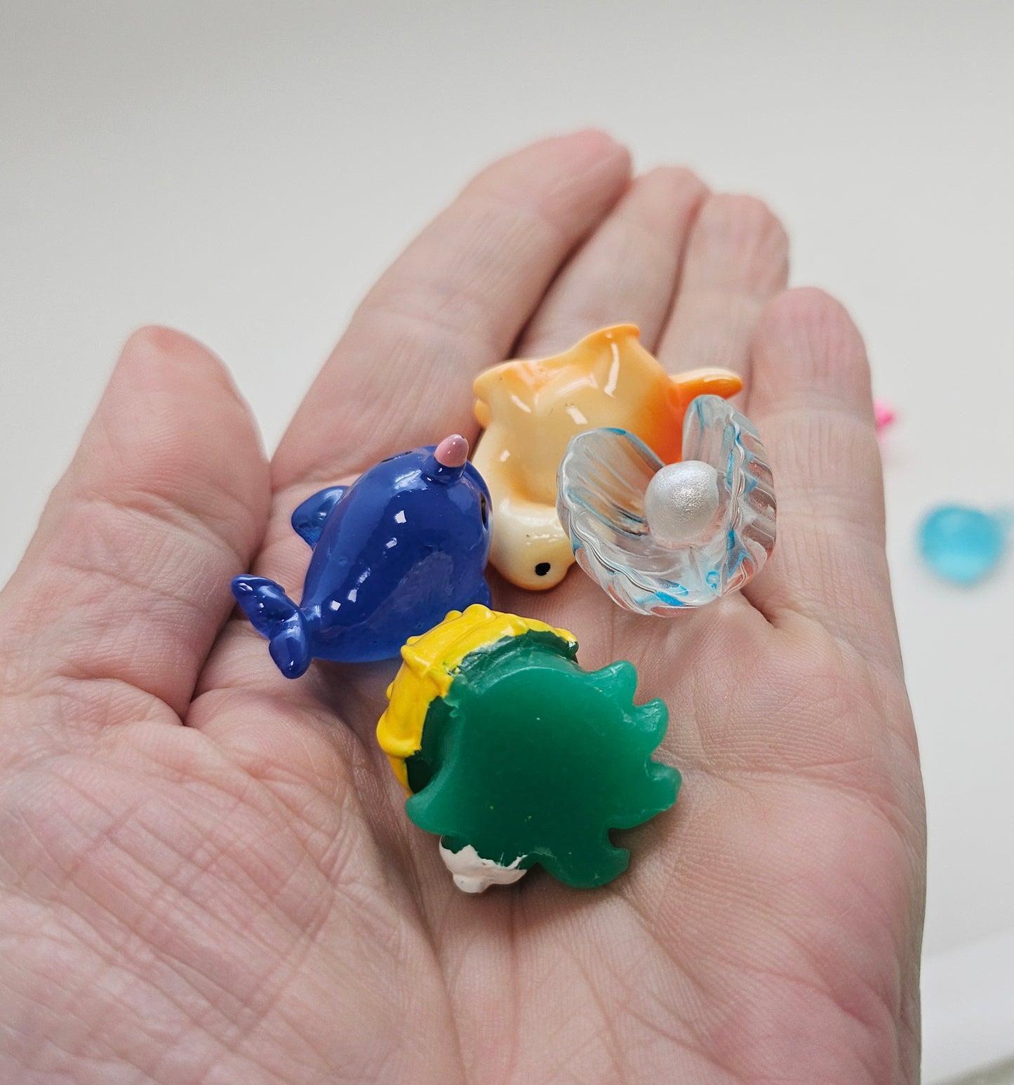 Figuren-Sets für Bastel-Kugeln Tiere klein - Zufalls-Mix