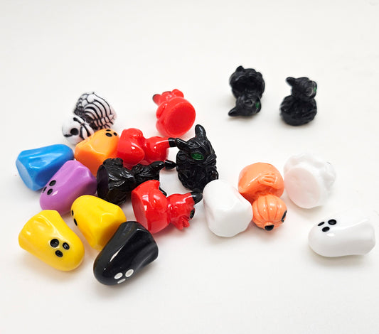 Figuren-Sets für Bastel-Kugeln Halloween klein - Zufalls-Mix