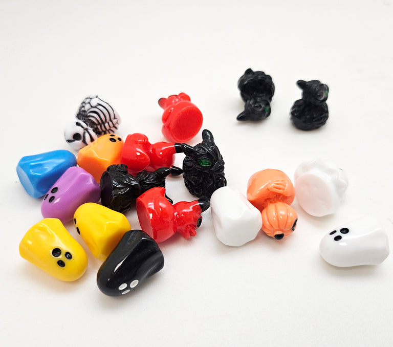Figuren-Sets für Bastel-Kugeln Halloween klein - Zufalls-Mix