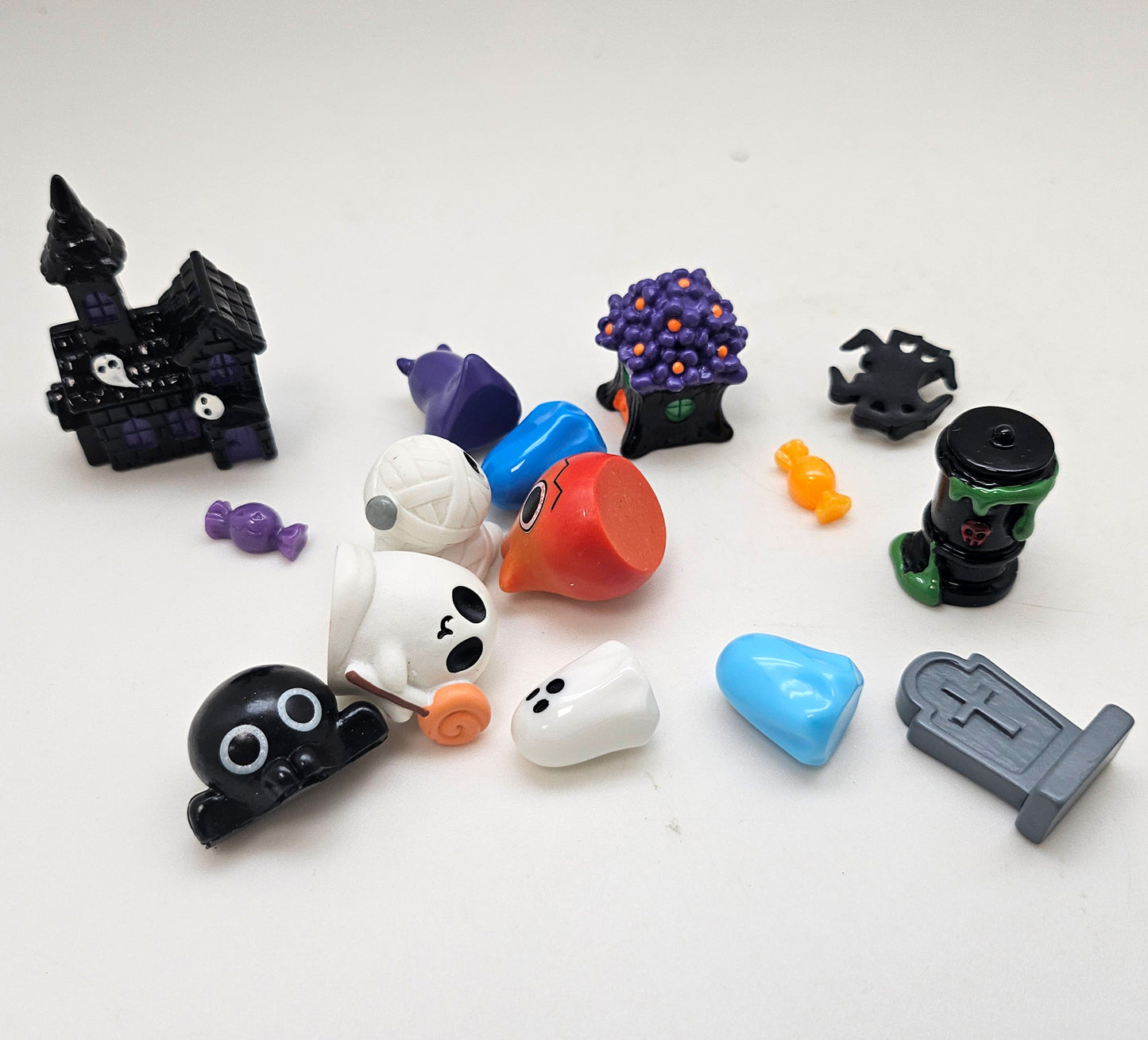 Figuren-Sets für Bastel-Kugeln Halloween klein - Zufalls-Mix