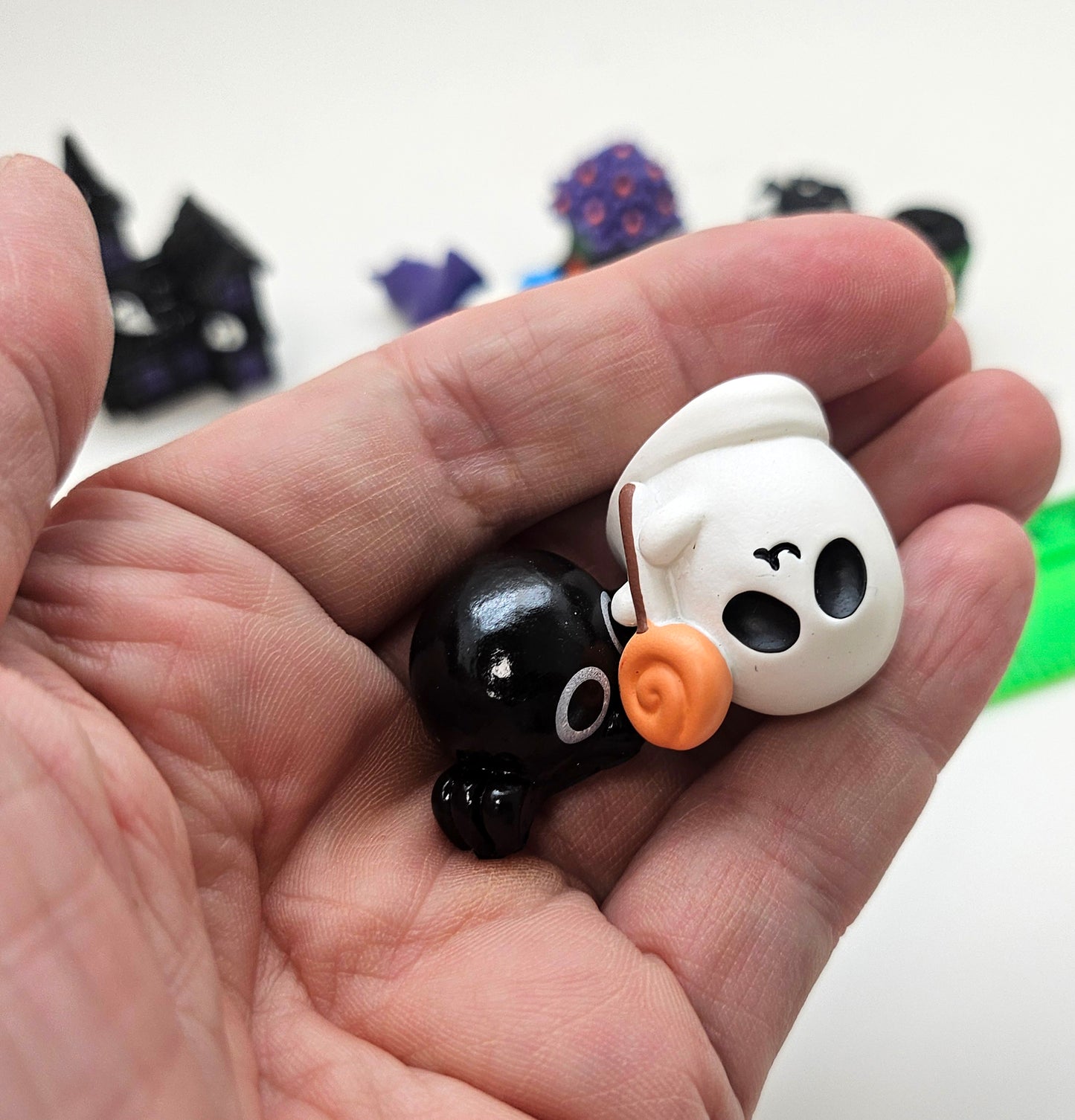 Figuren-Sets für Bastel-Kugeln Halloween klein - Zufalls-Mix