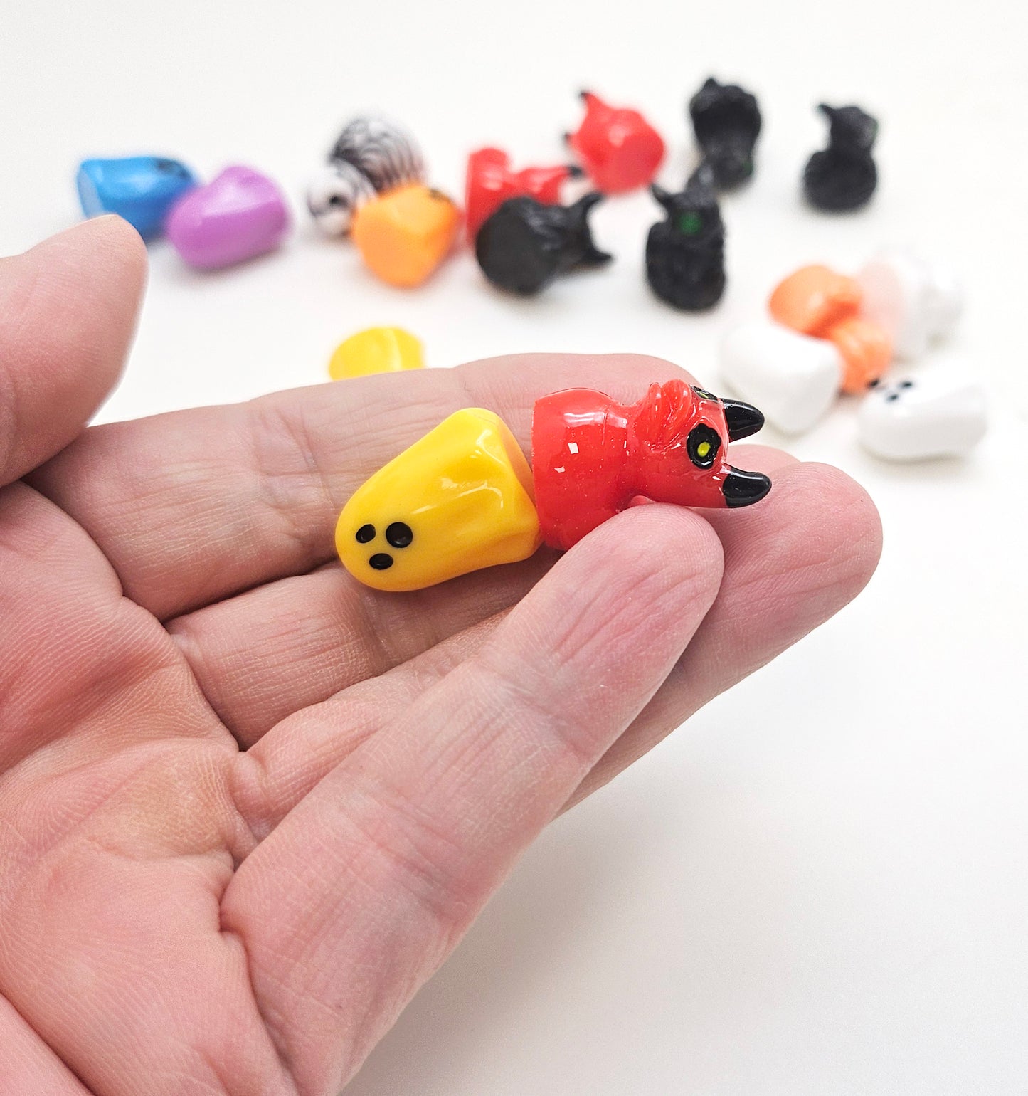 Figuren-Sets für Bastel-Kugeln Halloween klein - Zufalls-Mix