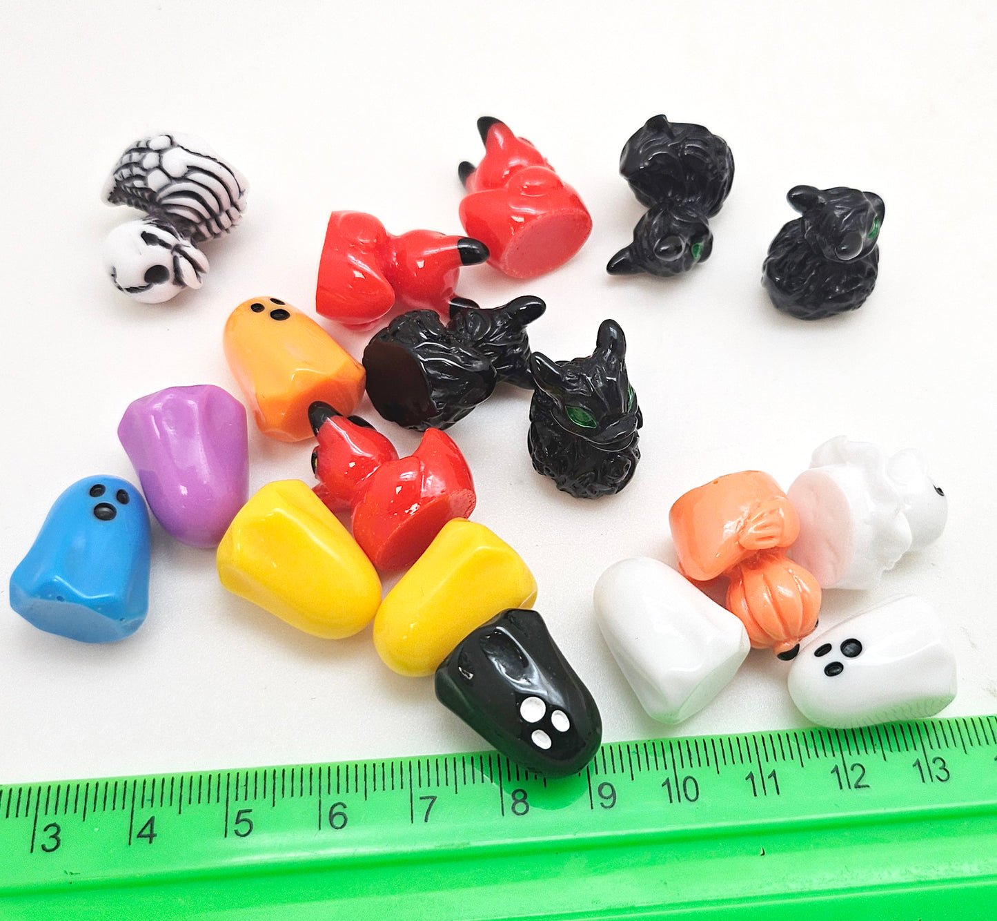 Figuren-Sets für Bastel-Kugeln Halloween klein - Zufalls-Mix