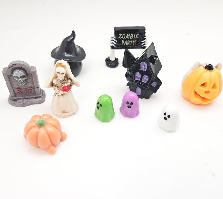 Figuren-Sets für Bastel-Kugeln Halloween groß - Zufalls-Mix