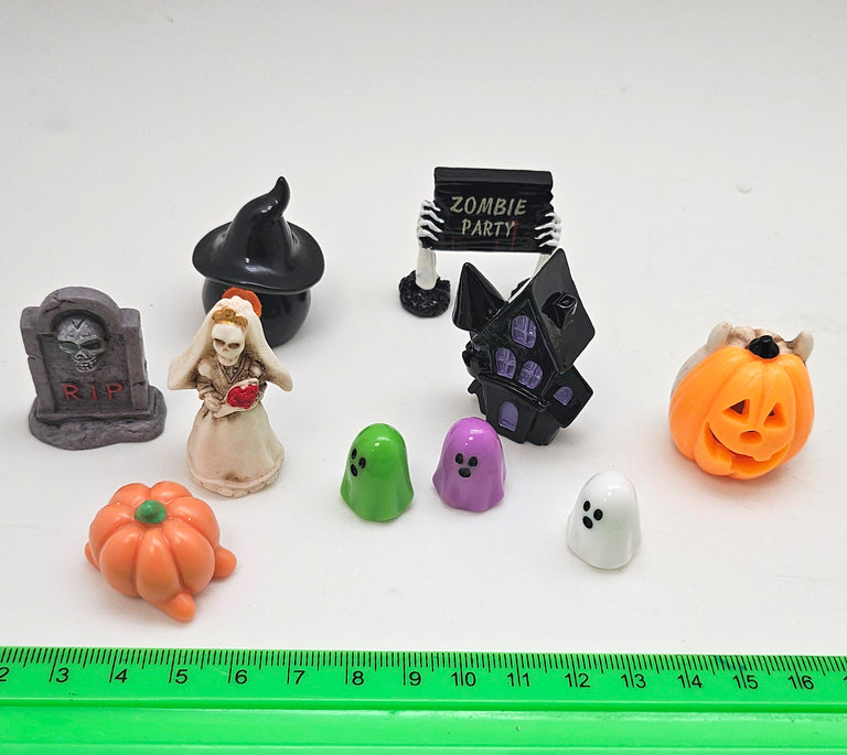 Figuren-Sets für Bastel-Kugeln Halloween groß - Zufalls-Mix