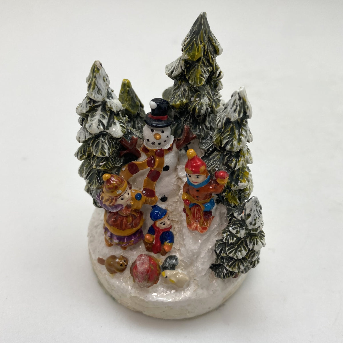 Innenmodell "Schneemann mit Kindern und Tieren" - 55 x 75 mm