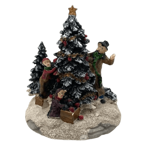 Innenmodell "Christbaum schmücken" - 60 x 65 mm - Schneekugelhaus