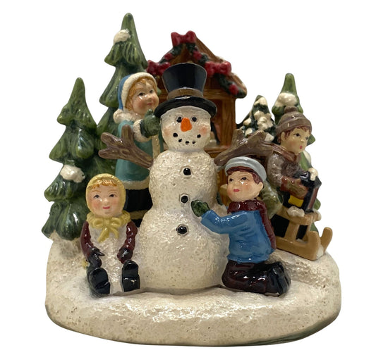 Innenmodell "Schneemann bauen" - 85 x 94 mm - Schneekugelhaus