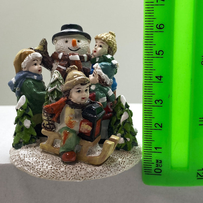 Innenmodell "Schneemann mit Kindern" - 60 x 67 mm - Schneekugelhaus