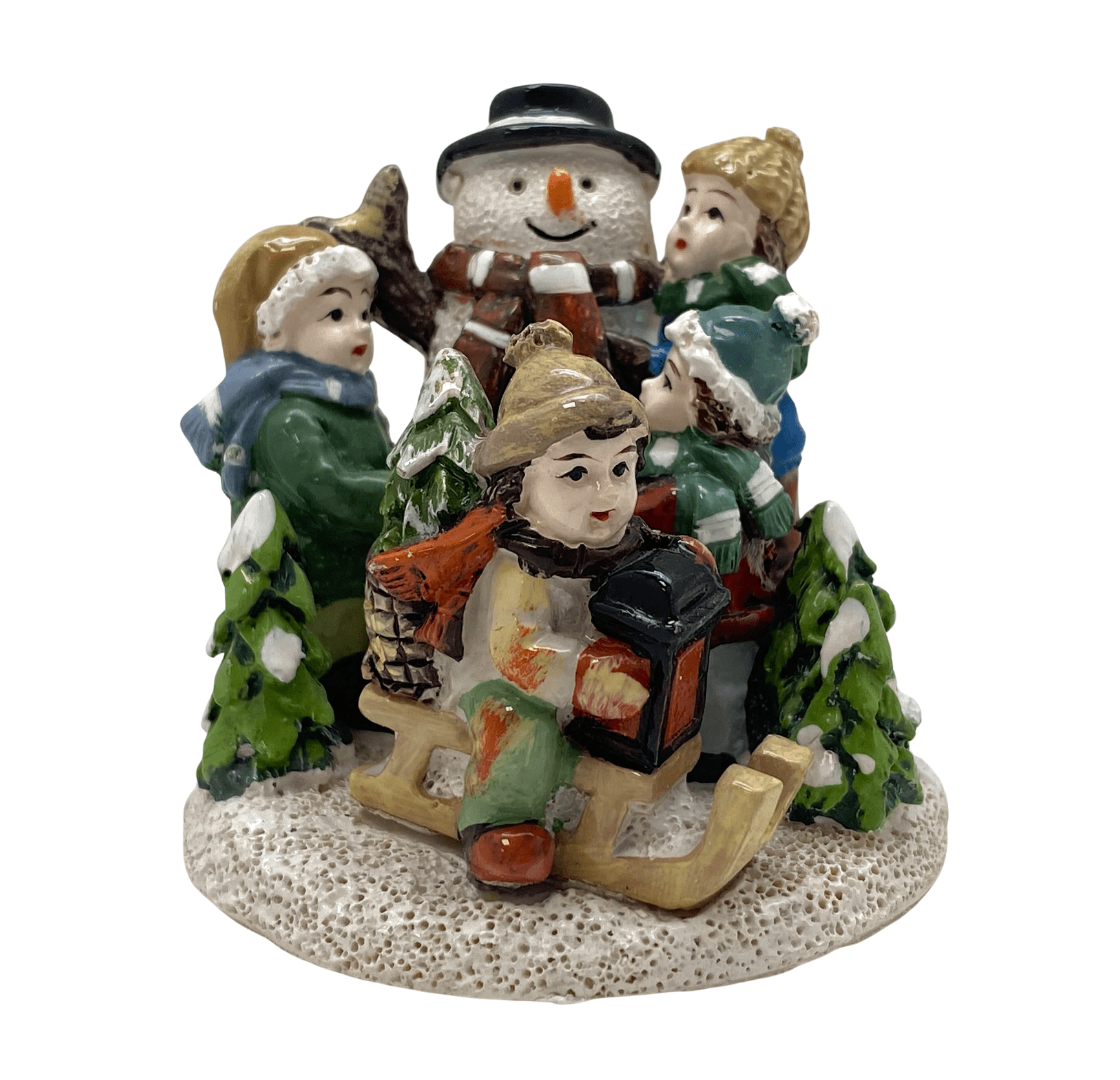 Innenmodell "Schneemann mit Kindern" - 60 x 67 mm - Schneekugelhaus