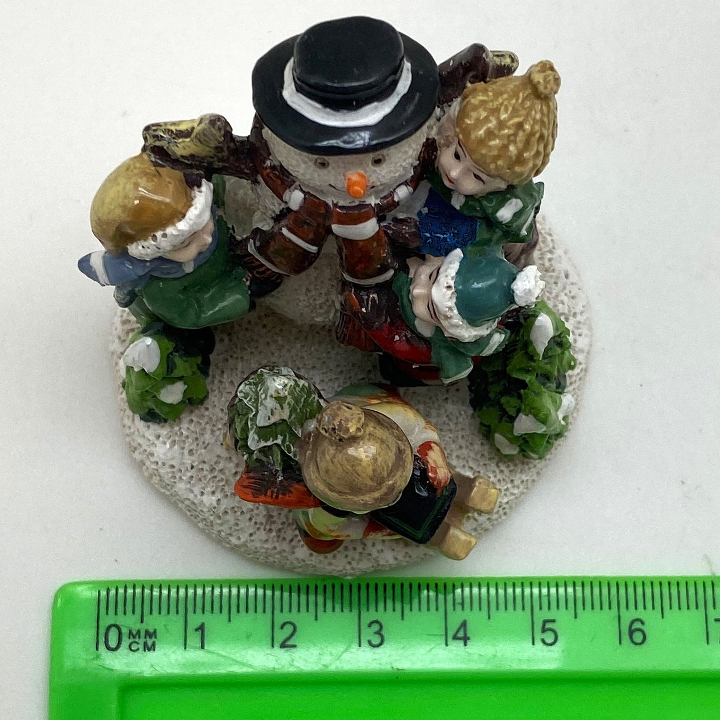 Innenmodell "Schneemann mit Kindern" - 60 x 67 mm - Schneekugelhaus