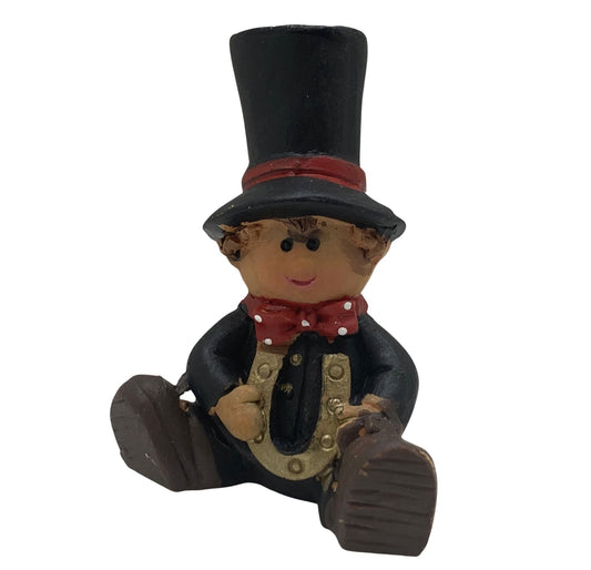 Innenmodell "Schornsteinfeger mit Hufeisen" - 30 x 47 mm - Schneekugelhaus