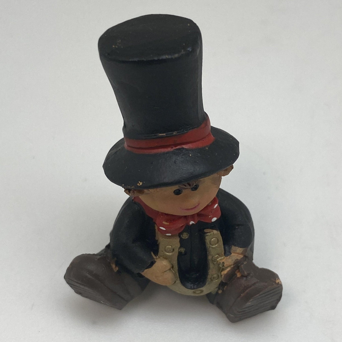 Innenmodell "Schornsteinfeger mit Hufeisen" - 30 x 47 mm - Schneekugelhaus