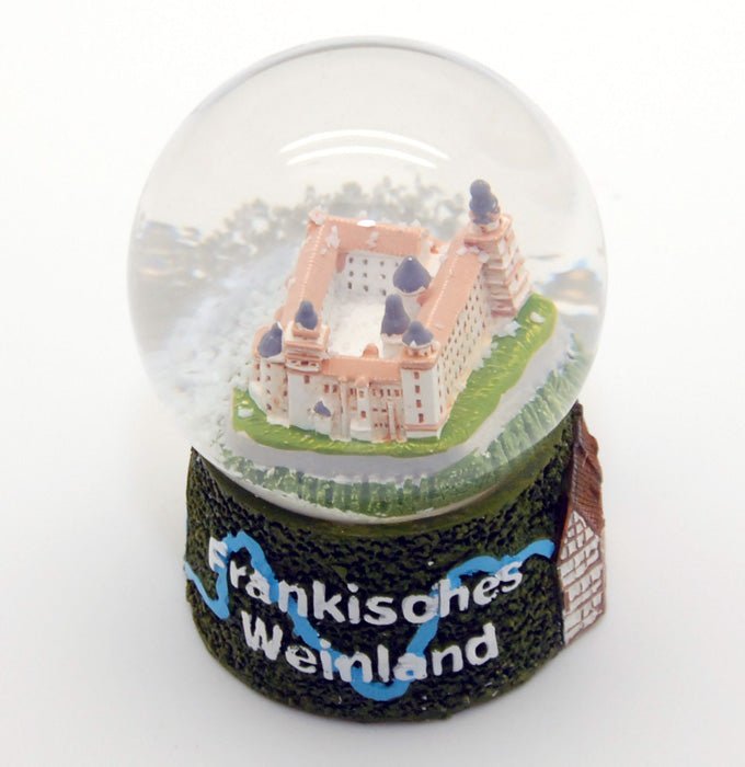 Souvenir Schneekugel Fränkisches Weinland - Luftblase - Schneekugelhaus